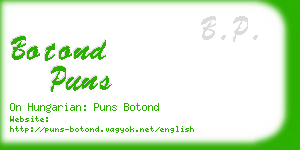 botond puns business card